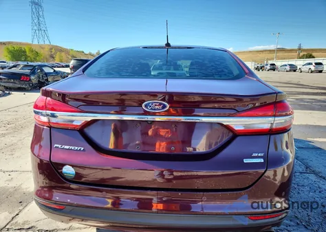 2018 Ford Fusion Se из США, поврежденный, VIN 3FA6P0HD9JR184553